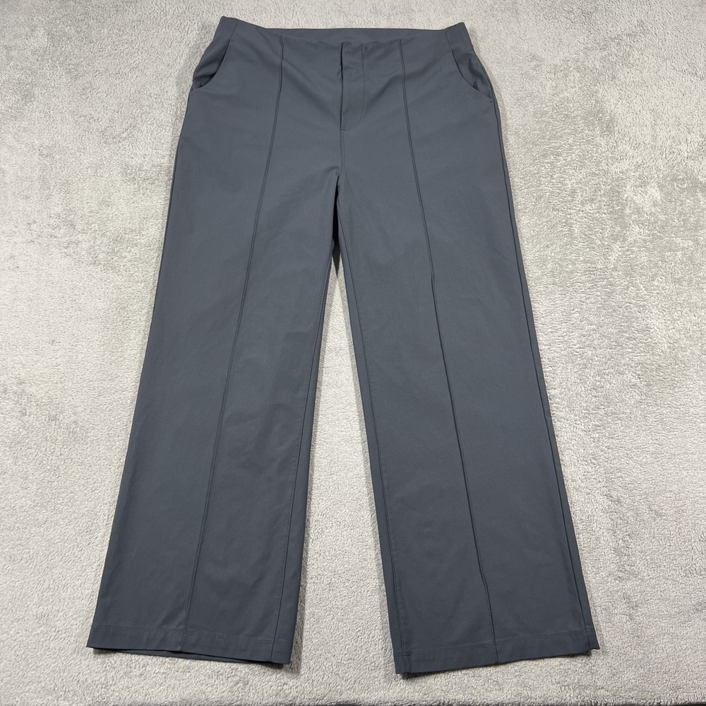 Vuori Meta Wide Leg Pants Womens XL Gray 28" Inseam VW4035-S